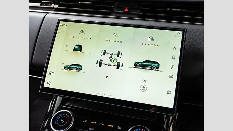 2023 認定中古車 Land Rover Range Rover Sport サントリーニブラック 3.0リッター6気筒300PSターボチャージドディーゼルMHEV（オートマチック） DYNAMIC SE