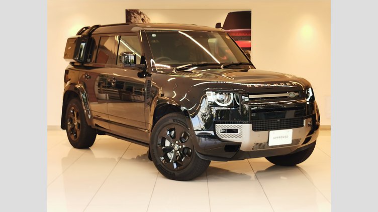 2025 認定中古車 Land Rover Defender 110 サントリーニブラック D350 ディーゼルマイルドハイブリッド X-Dynamic SE
