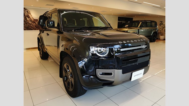 2025 認定中古車 Land Rover Defender 110 サントリーニブラック D350 ディーゼルマイルドハイブリッド X-Dynamic SE
