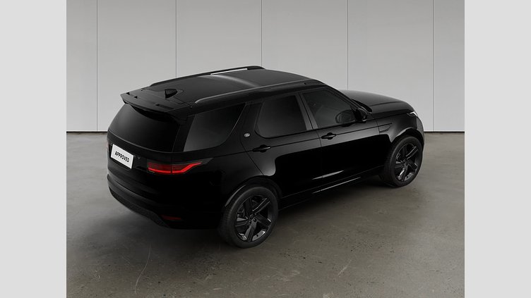 2025 Approved Land Rover Discovery Santorini Black 3.0 literes, soros 6 hengeres dízel motor, 350 LE, 8 sebességes automata váltó Dynamic HSE