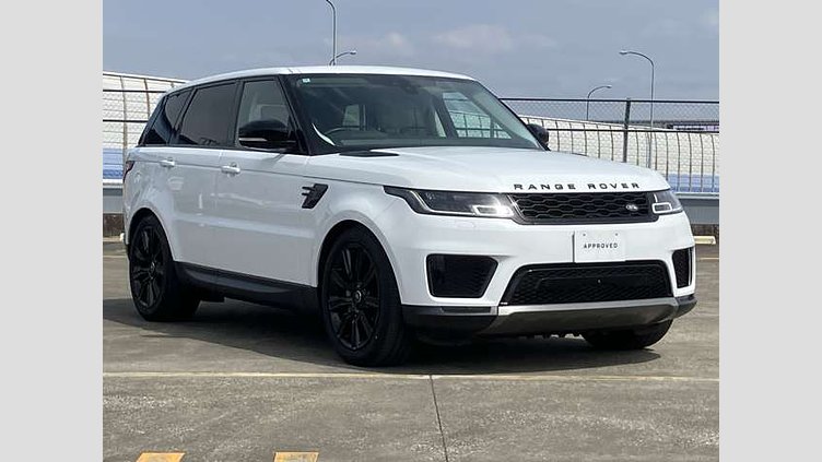 2020 認定中古車 Land Rover Range Rover Sport Fuji White 3.0 litre i6D​ 40台限定特別仕様車 ブラックエクステリアパック 21インチスタイル9001ブラックホイール フロントシートヒーター ステアリングホイールヒーター ハンズフリーテールゲート LEDヘッドライト サラウンドカメラ