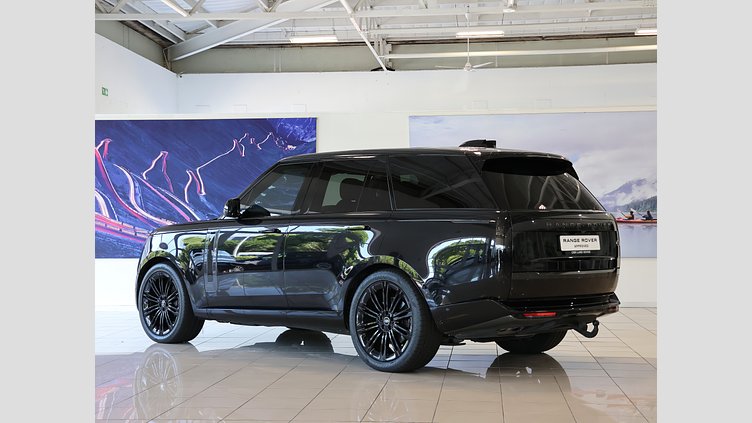 2023 Approved Land Rover Range Rover Santorini Black Balance of 5 Year/100 000 km's Maintenance plan from inception date.

Memory Front Seats, Heated Folding Memory Parking Mirrors, Elec Deployable Towbar, All-Wheel Drive, Perpendicular Park Assist, Park Distance Control Land Rover Range Rover 4.4 First Edition (P530)