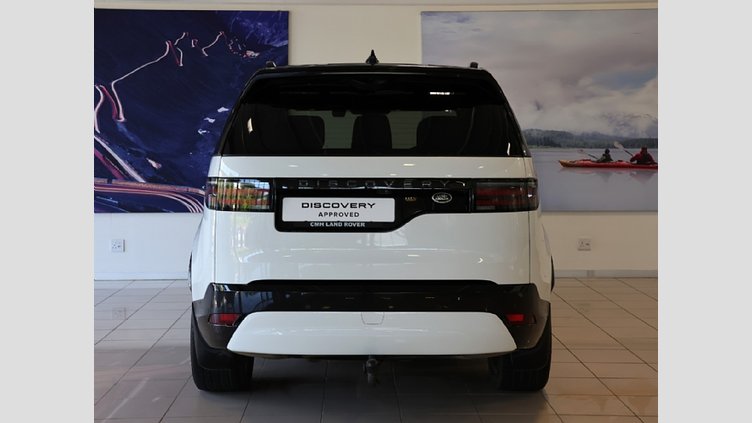 2023 Approved Land Rover Discovery Fuji White Balance of 5 Year/100 000 km's Maintenance plan from inception date.

Experience the pinnacle of versatility with this 2023 Land Rover Discovery P360 SE R-Dynamic. This vehicle perfectly balances world-class off-road capability 2023 Land Rover Discovery 3.0i SE R-Dynamic (P360)