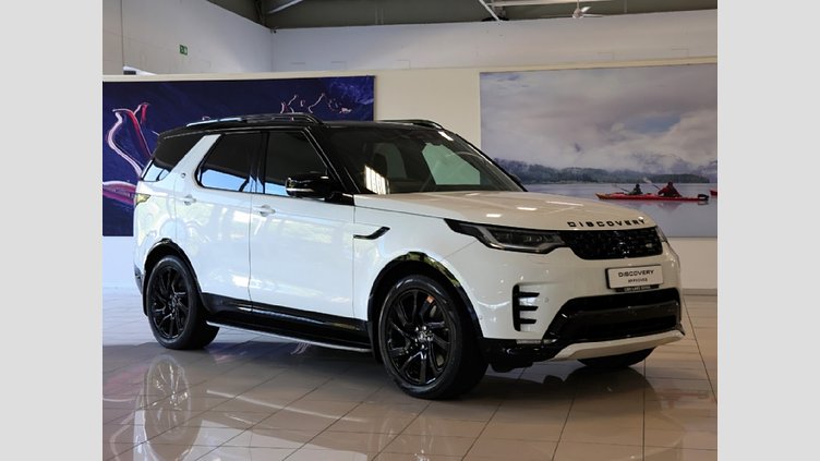 2023 Approved Land Rover Discovery Fuji White Balance of 5 Year/100 000 km's Maintenance plan from inception date.

Experience the pinnacle of versatility with this 2023 Land Rover Discovery P360 SE R-Dynamic. This vehicle perfectly balances world-class off-road capability 2023 Land Rover Discovery 3.0i SE R-Dynamic (P360)
