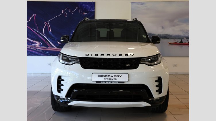 2023 Approved Land Rover Discovery Fuji White Balance of 5 Year/100 000 km's Maintenance plan from inception date.

Experience the pinnacle of versatility with this 2023 Land Rover Discovery P360 SE R-Dynamic. This vehicle perfectly balances world-class off-road capability 2023 Land Rover Discovery 3.0i SE R-Dynamic (P360)