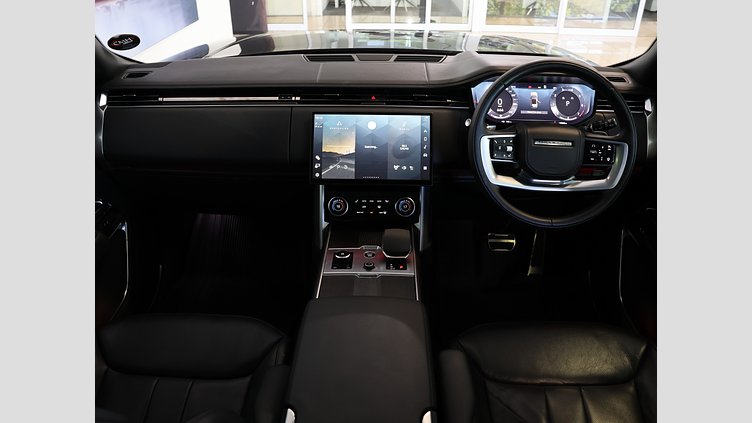 2023 Approved Land Rover Range Rover Santorini Black Balance of 5 Year/100 000 km's Maintenance plan from inception date.

Memory Front Seats, Heated Folding Memory Parking Mirrors, Elec Deployable Towbar, All-Wheel Drive, Perpendicular Park Assist, Park Distance Control Land Rover Range Rover 4.4 First Edition (P530)