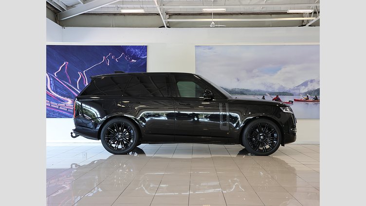 2023 Approved Land Rover Range Rover Santorini Black Balance of 5 Year/100 000 km's Maintenance plan from inception date.

Memory Front Seats, Heated Folding Memory Parking Mirrors, Elec Deployable Towbar, All-Wheel Drive, Perpendicular Park Assist, Park Distance Control Land Rover Range Rover 4.4 First Edition (P530)