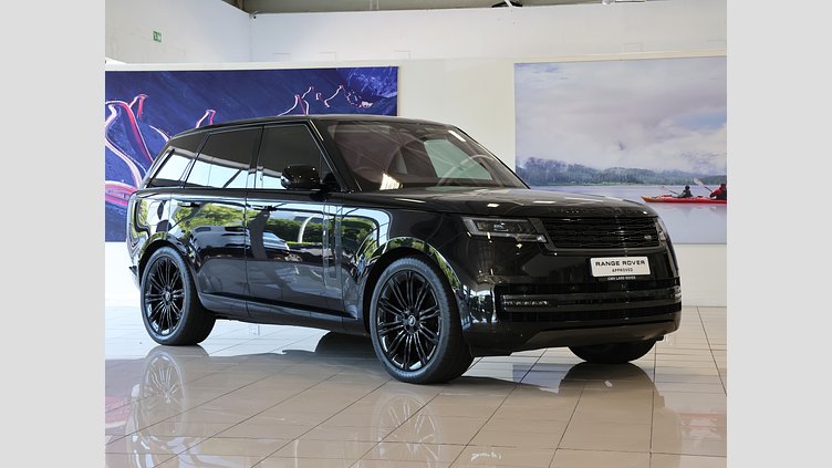 2023 Approved Land Rover Range Rover Santorini Black Balance of 5 Year/100 000 km's Maintenance plan from inception date.

Memory Front Seats, Heated Folding Memory Parking Mirrors, Elec Deployable Towbar, All-Wheel Drive, Perpendicular Park Assist, Park Distance Control Land Rover Range Rover 4.4 First Edition (P530)