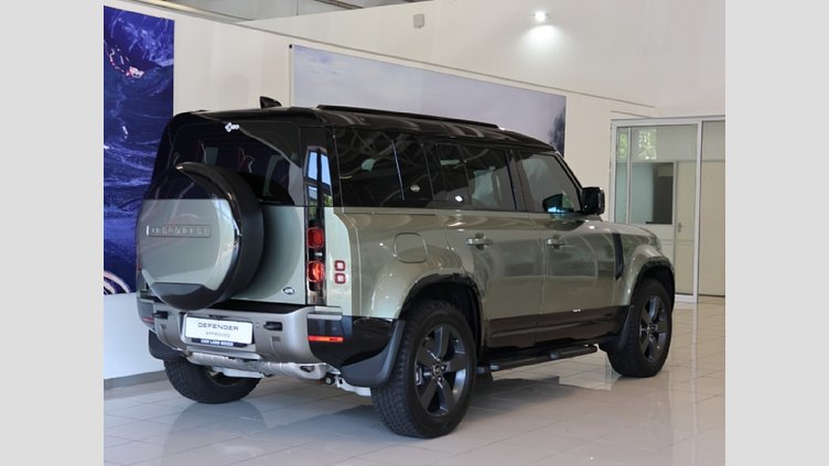 2022 Approved Land Rover Defender 110 Pangea Green Balance of 5 Year/100 000 km's Maintenance plan from inception date.

Interior Mirror Smart View, Memory Front Seats, Front Console with Armrest & Fridge, Daytime Running Lamps, Navigation, Cruise Control ACC  2022 Land Rover Defender 110 D300 HSE X-Dynamic