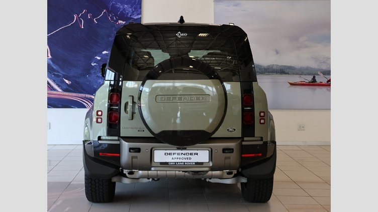 2022 Approved Land Rover Defender 110 Pangea Green Balance of 5 Year/100 000 km's Maintenance plan from inception date.

Interior Mirror Smart View, Memory Front Seats, Front Console with Armrest & Fridge, Daytime Running Lamps, Navigation, Cruise Control ACC  2022 Land Rover Defender 110 D300 HSE X-Dynamic