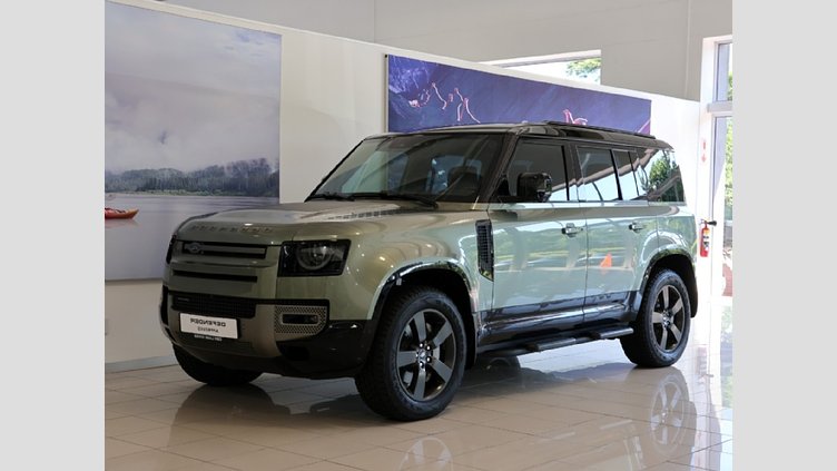 2022 Approved Land Rover Defender 110 Pangea Green Balance of 5 Year/100 000 km's Maintenance plan from inception date.

Interior Mirror Smart View, Memory Front Seats, Front Console with Armrest & Fridge, Daytime Running Lamps, Navigation, Cruise Control ACC  2022 Land Rover Defender 110 D300 HSE X-Dynamic