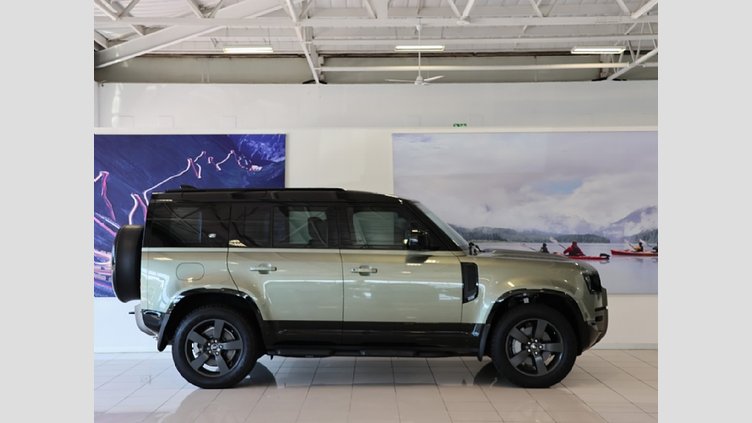 2022 Approved Land Rover Defender 110 Pangea Green Balance of 5 Year/100 000 km's Maintenance plan from inception date.

Interior Mirror Smart View, Memory Front Seats, Front Console with Armrest & Fridge, Daytime Running Lamps, Navigation, Cruise Control ACC  2022 Land Rover Defender 110 D300 HSE X-Dynamic