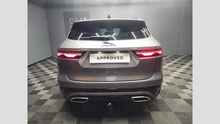 2024 Approved Jaguar F-Pace Eiger Grey Convenience Pack
Comfort Pack
Four-Zone Climate Control
Cabin Air Purification 
Heated Steering Wheel
Heated and Cooled Electric Driver and Passenger Memory Performance Front Seats
3D Surround Camera
Park Assist
Head-Up Display D300 AWD R-Dynamic HSE