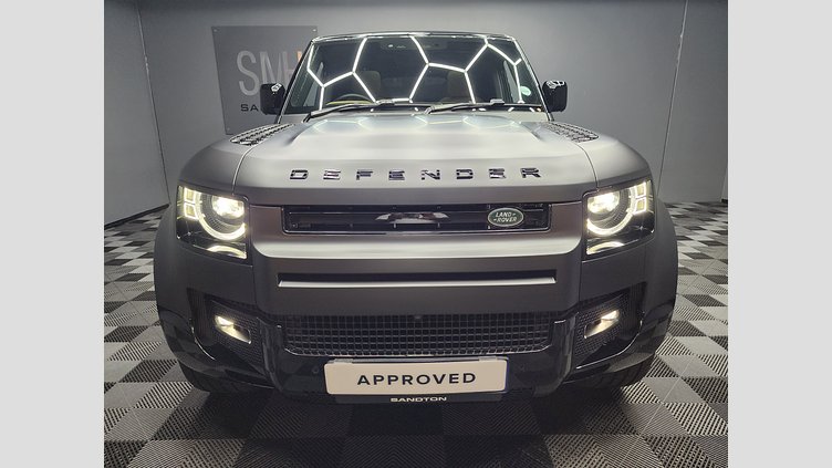 2025 Approved Land Rover Defender 110 Carpatian Grey The 2025 Land Rover Defender 110 D350 X-Dynamic HSE in striking Carpathian Grey with a Matte PPF finish and premium Caraway Leather interior delivers the perfect balance of luxury and capability,  D350 X-Dynamic HSE
