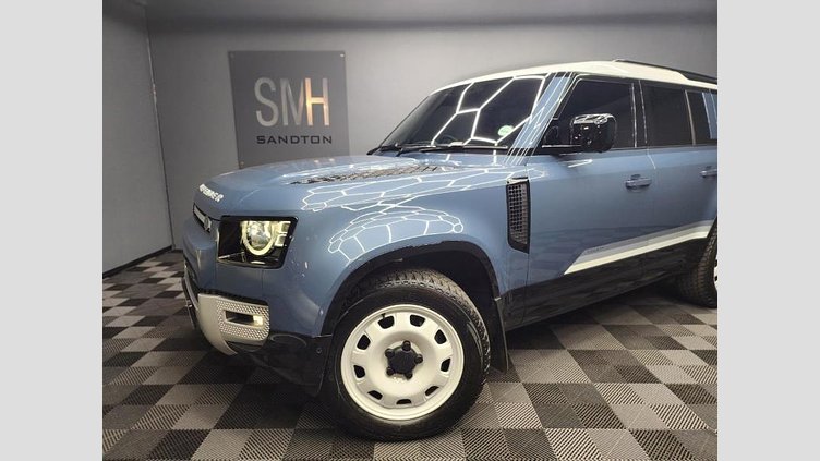 2025 Approved Land Rover Defender 110 Tasman Blue The 2025 Land Rover Defender 110 D250 S County in Tasman Blue is a refined yet rugged SUV designed for versatility, comfort and true all-terrain capability. ed technology D250 S County