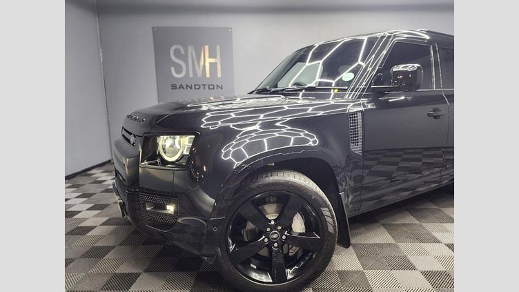 2025 Approved Land Rover Defender 110 Santorini Black Experience unparalleled versatility with the 2025 Land Rover Defender 110 D350 X-Dynamic HSE in sleek Santorini Black. This robust SUV is designed for both urban sophistication and rugged adventures,  D350 X-Dynamic HSE