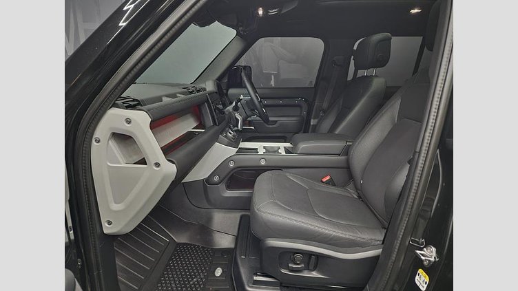 2025 Approved Land Rover Defender 110 Santorini Black Experience unparalleled versatility with the 2025 Land Rover Defender 110 D350 X-Dynamic HSE in sleek Santorini Black. This robust SUV is designed for both urban sophistication and rugged adventures,  D350 X-Dynamic HSE