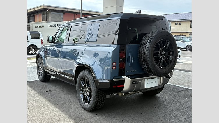 2025 認定中古車 Land Rover Defender 110 タスマンブルー D350 ディーゼルマイルドハイブリッド S
