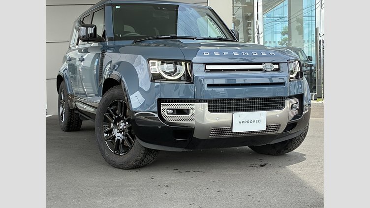 2025 認定中古車 Land Rover Defender 110 タスマンブルー D350 ディーゼルマイルドハイブリッド S