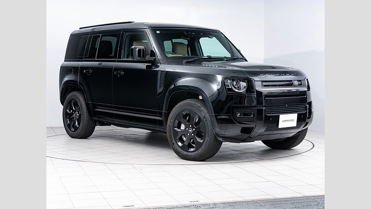2025 認定中古車 Land Rover Defender 110 サントリーニブラック D350 ディーゼルマイルドハイブリッド X-DYNAMIC HSE D350　コイルサス　5人乗り