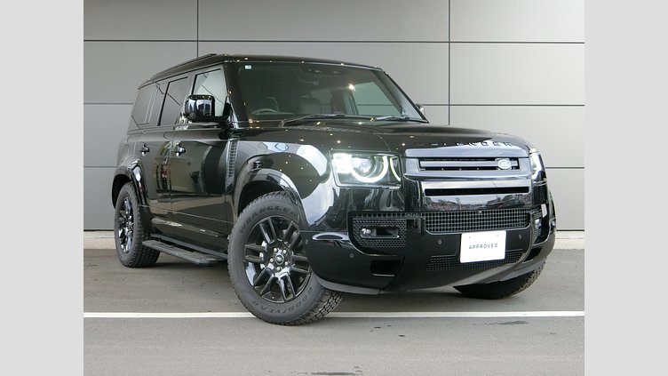 2025 認定中古車 Land Rover Defender 110 サントリーニブラック P300 ガソリン X-Dynamic SE