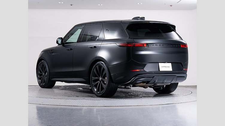 2025 認定中古車 Land Rover Range Rover Sport サントリーニブラック D300マイルドハイブリッド スタンダードホイールベース Dynamic SE