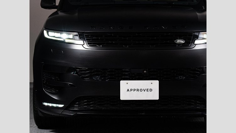 2025 認定中古車 Land Rover Range Rover Sport サントリーニブラック D300マイルドハイブリッド スタンダードホイールベース Dynamic SE