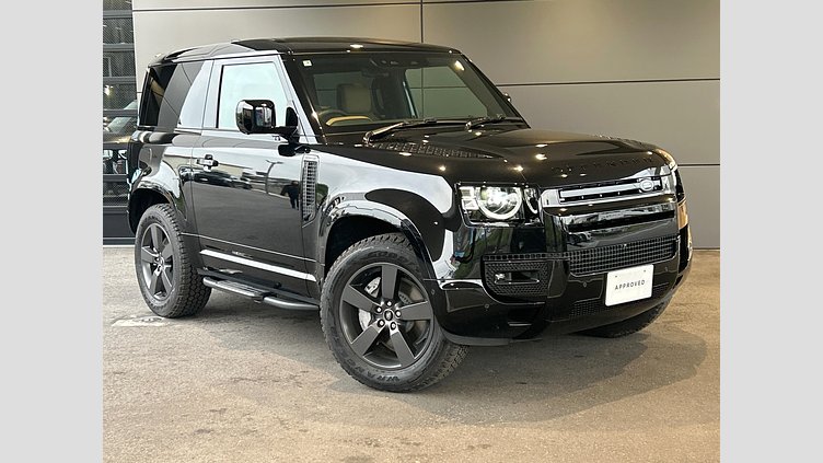 2025 認定中古車 Land Rover Defender 90 サントリーニブラック D350 ディーゼルマイルドハイブリッド X-Dynamic HSE