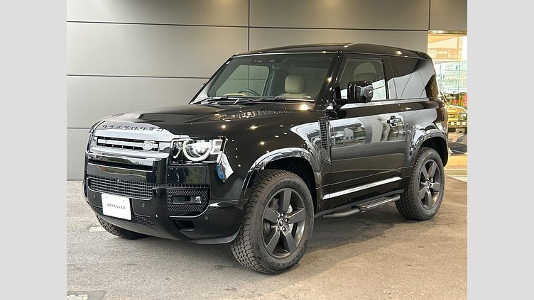 2025 認定中古車 Land Rover Defender 90 サントリーニブラック D350 ディーゼルマイルドハイブリッド X-Dynamic HSE