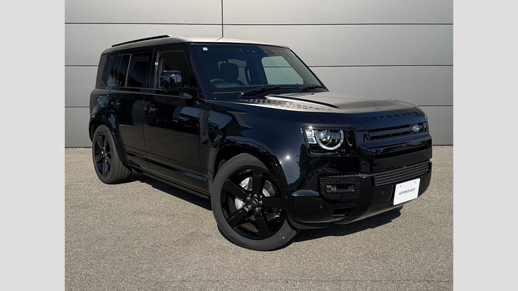 2025 認定中古車 Land Rover Defender 110 サントリーニブラック D350 ディーゼルマイルドハイブリッド X-Dynamic HSE