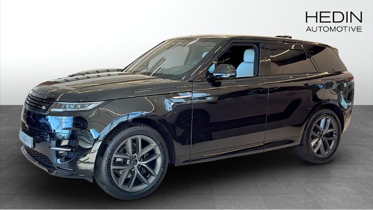 2025 Ny Land Rover Range Rover Sport Santorini Black P460e Bensin Plug-in Hybrid Kort hjulbas (SWB) Dynamic SE