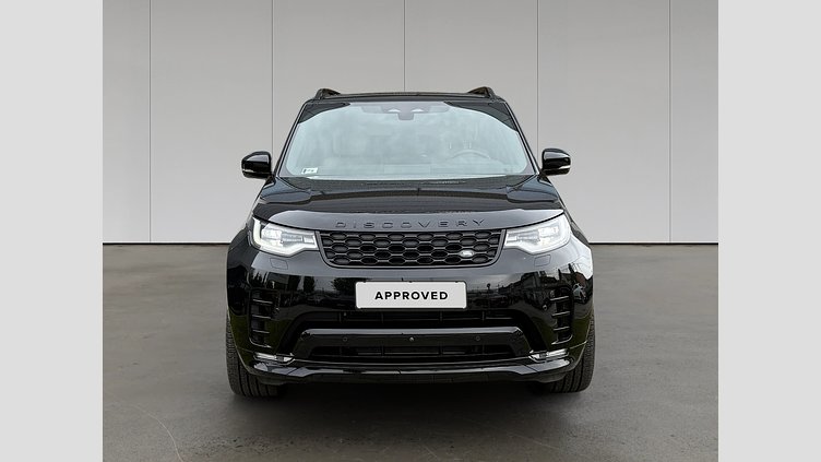2025 Approved Land Rover Discovery Santorini Black 3.0 literes, soros 6 hengeres dízel motor, 350 LE, 8 sebességes automata váltó Dynamic HSE