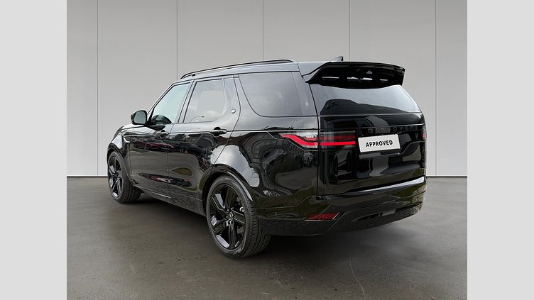 2025 Approved Land Rover Discovery Santorini Black 3.0 literes, soros 6 hengeres dízel motor, 350 LE, 8 sebességes automata váltó Dynamic HSE