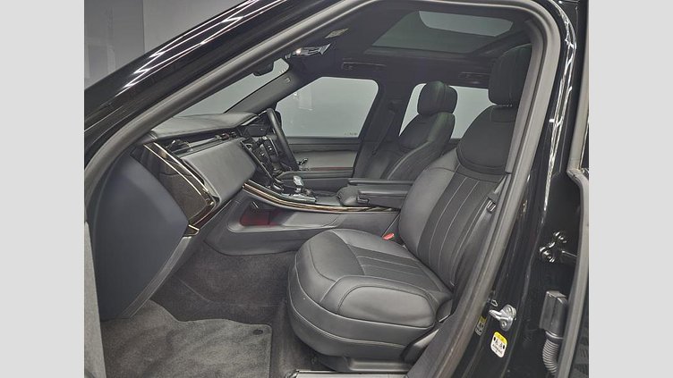 2023 Approved Land Rover Range Rover Sport Santorini Black Experience the pinnacle of luxury and performance with the 2023 Land Rover Range Rover Sport D350 Dynamic HSE in Santorini Black. This refined SUV is powered by a robust 3.0-liter turbo diesel i6 engine, D350 Dynamic HSE