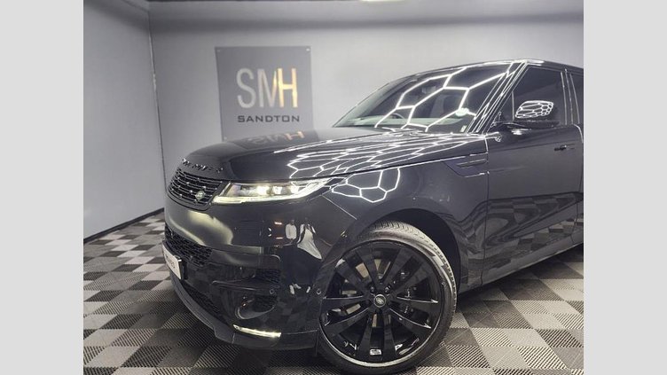 2023 Approved Land Rover Range Rover Sport Santorini Black Experience the pinnacle of luxury and performance with the 2023 Land Rover Range Rover Sport D350 Dynamic HSE in Santorini Black. This refined SUV is powered by a robust 3.0-liter turbo diesel i6 engine, D350 Dynamic HSE