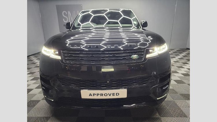 2023 Approved Land Rover Range Rover Sport Santorini Black Experience the pinnacle of luxury and performance with the 2023 Land Rover Range Rover Sport D350 Dynamic HSE in Santorini Black. This refined SUV is powered by a robust 3.0-liter turbo diesel i6 engine, D350 Dynamic HSE