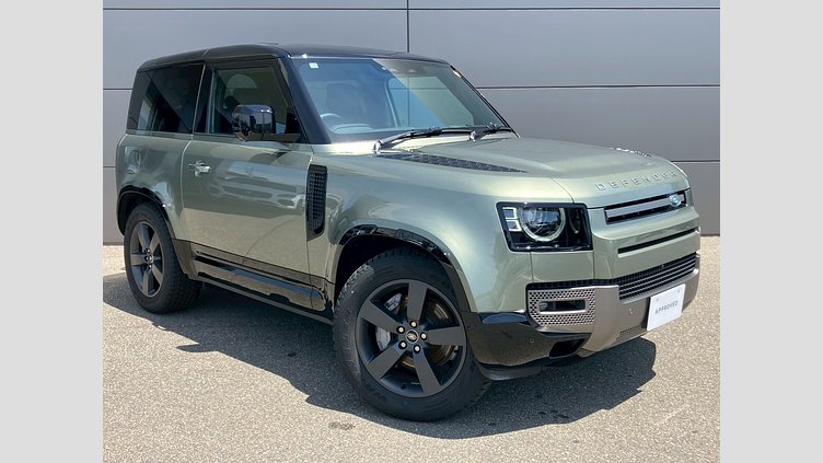 2025 認定中古車 Land Rover Defender 90 パンゲアグリーン D350 ディーゼルマイルドハイブリッド X-Dynamic HSE