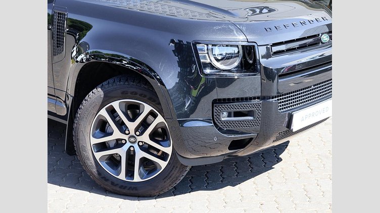 2025 Approved Land Rover Defender 110 Santorini Black Discover the 2025 Land Rover Defender 110 D350 X-Dynamic HSE in Santorini Black, a vehicle that perfectly blends robust performance with luxury.  2025 Defender D350 HSE X- Dynamic 