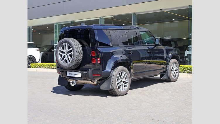 2025 Approved Land Rover Defender 110 Santorini Black Discover the 2025 Land Rover Defender 110 D350 X-Dynamic HSE in Santorini Black, a vehicle that perfectly blends robust performance with luxury.  2025 Defender D350 HSE X- Dynamic 