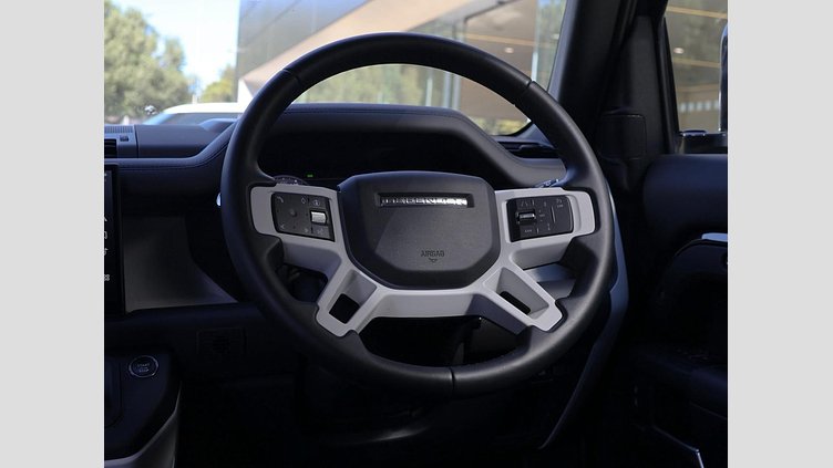 2025 Approved Land Rover Defender 110 Santorini Black Discover the 2025 Land Rover Defender 110 D350 X-Dynamic HSE in Santorini Black, a vehicle that perfectly blends robust performance with luxury.  2025 Defender D350 HSE X- Dynamic 
