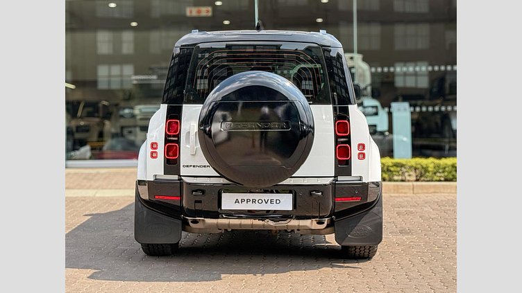 2024 Approved Land Rover Defender 110 Fuji White 2024 Land Rover Defender 110 D300 X-Dynamic HSE in Fuji White, backed by a factory warranty up to 100 000 km and full franchise service history for peace of mind. 2024 Land Rover Defender D300 X-Dynamic HSE 