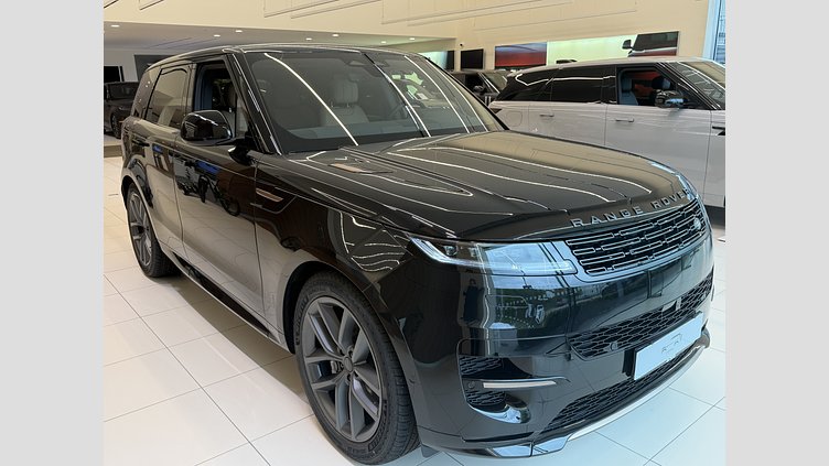 2025 Ny Land Rover Range Rover Sport Santorini Black P460e Bensin Plug-in Hybrid Kort hjulbas (SWB) Dynamic SE