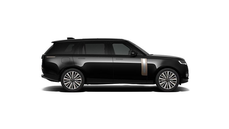 2026 New Land Rover Range Rover Obsidian Black in Gloss finish P615 Petrol Mild Hybrid Long Wheelbase SV