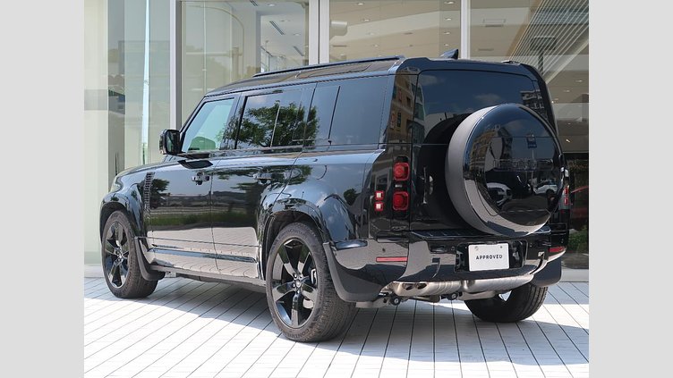 2025 認定中古車 Land Rover Defender 110 サントリーニブラック D350 ディーゼルマイルドハイブリッド X-Dynamic HSE