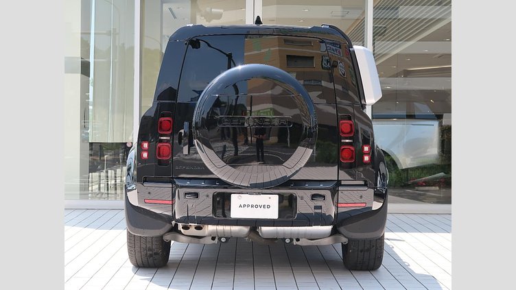 2025 認定中古車 Land Rover Defender 110 サントリーニブラック D350 ディーゼルマイルドハイブリッド X-Dynamic HSE