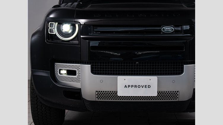 2025 認定中古車 Land Rover Defender 110 サントリーニブラック D350 ディーゼルマイルドハイブリッド S　D350　エアサスペンション装着車