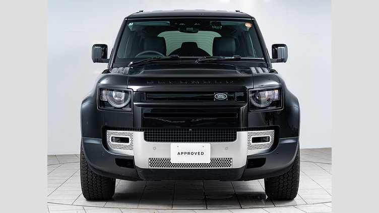 2025 認定中古車 Land Rover Defender 110 サントリーニブラック D350 ディーゼルマイルドハイブリッド S　D350　エアサスペンション装着車