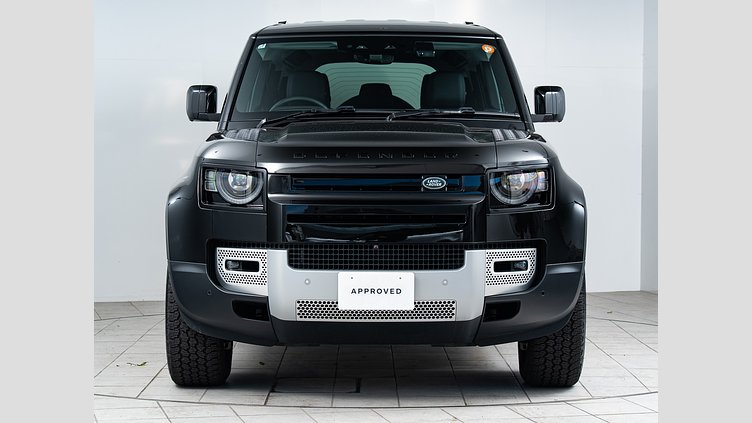 2025 認定中古車 Land Rover Defender 110 サントリーニブラック D350 ディーゼルマイルドハイブリッド S　D350　エアサスペンション装着車