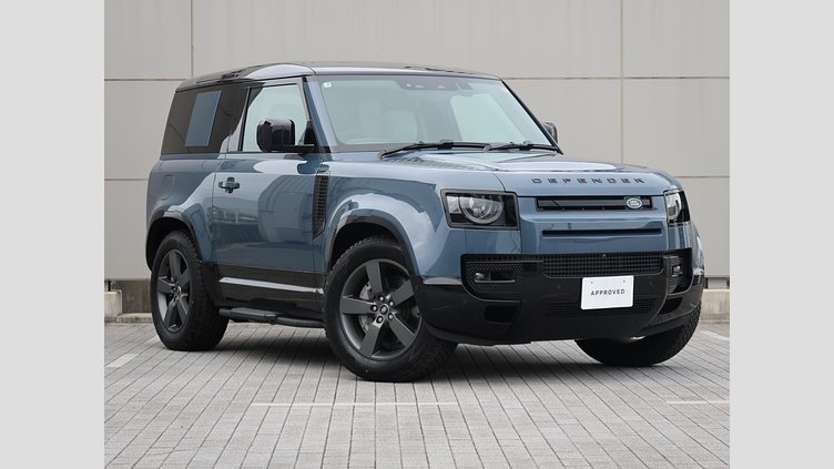 2024 認定中古車 Land Rover Defender 90 タスマンブルー D350 ディーゼルマイルドハイブリッド X-Dynamic HSE