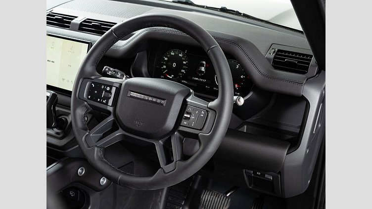 2025 認定中古車 Land Rover Defender 110 サントリーニブラック D350 ディーゼルマイルドハイブリッド S